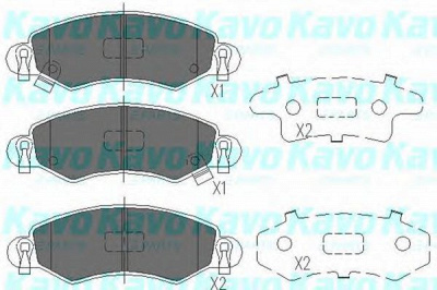 KAVO PARTS kbp8508 -  Комплект тормозных колодок, дисковый тормоз